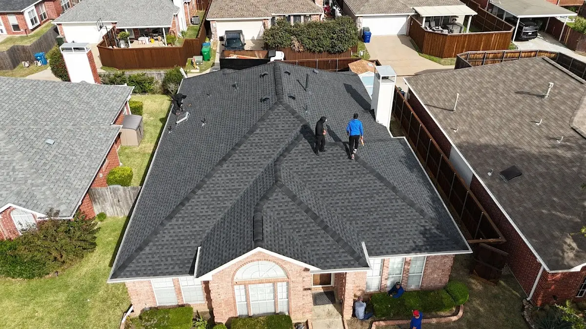 Commercial Roofing work in progress on a St. Louis Park property